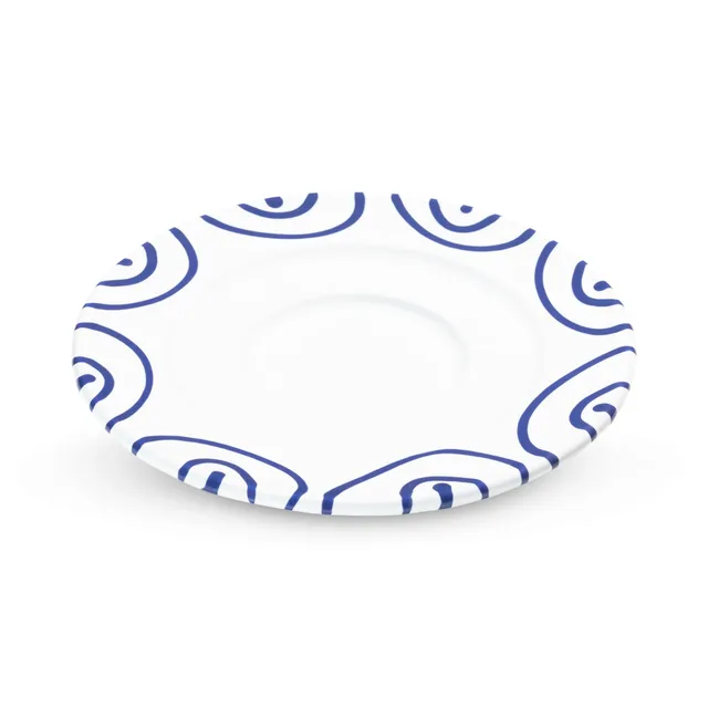 gmundner-keramik-dunkelblaugeflammt-unterteller-kaffee-gourmet-16-cm image 1