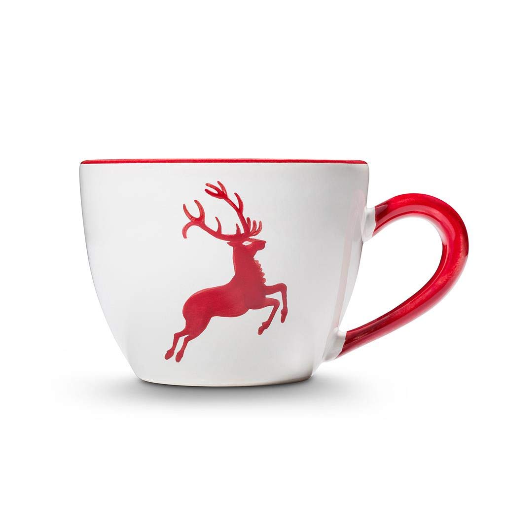 gmundner-keramik-teetasse-maxima-0-4-liter-rubinroter-hirsch-handgemacht-in-ster image 3