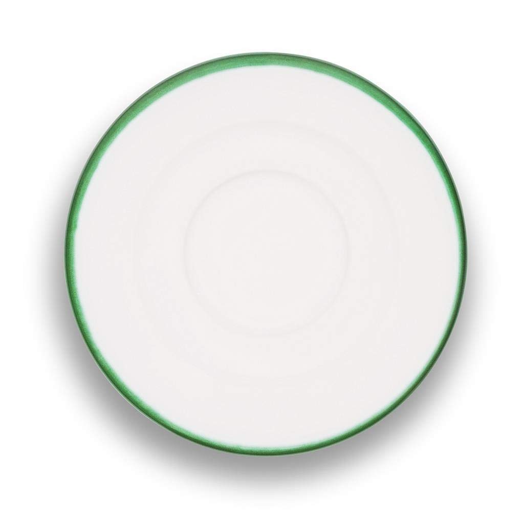 gmundner-keramik-unterteller-espresso-gourmet-11-cm-gr-ner-rand-handgemacht-in-s image 2