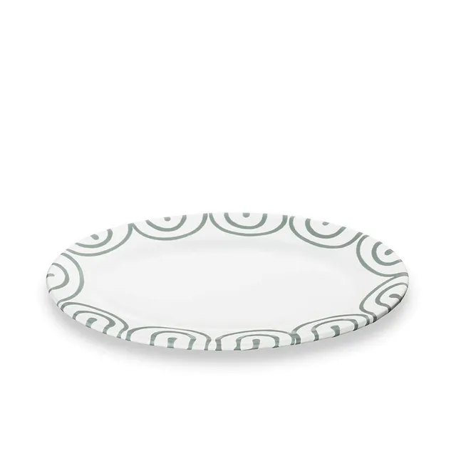 gmundner-keramik-platte-oval-gourmet-21-x-14-cm-graugeflammt image 1