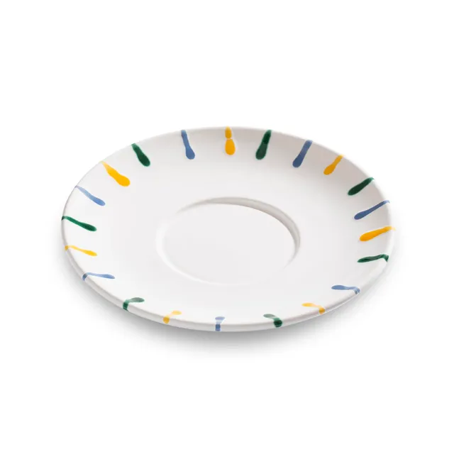 gmundner-keramik-buntgeflammt-unterteller-teetasse-maxima-18-cm image 1