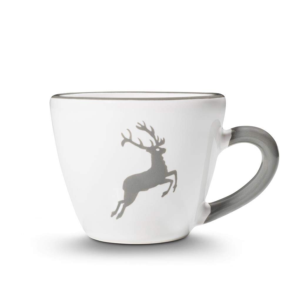 gmundner-keramik-espressotasse-gourmet-0-06-liter-grauer-hirsch image 2