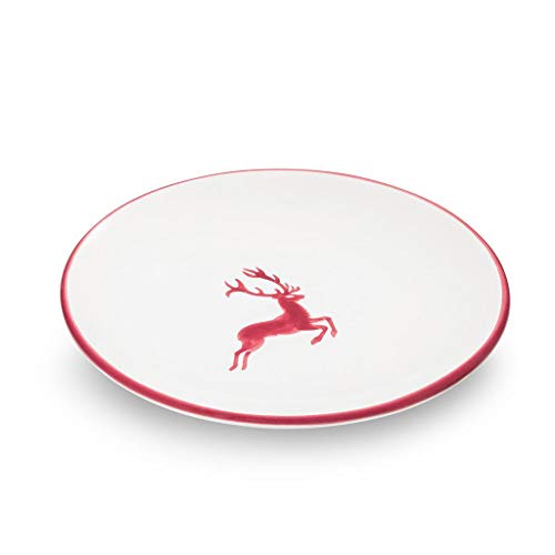 gmundner-keramik-unterteller-15-cm-bordeauxroter-hirsch-f-r-kaffeetasse-cup image 6