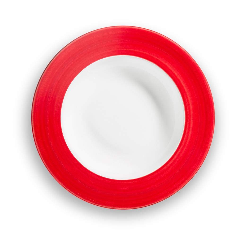 gmundner-keramik-suppenteller-gourmet-24-cm-variation-rubinrot image 2