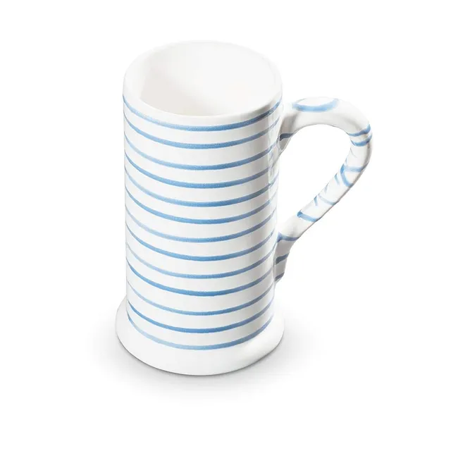 gmundner-keramik-bierkrug-blaugeflammt-0-5-liter image 1