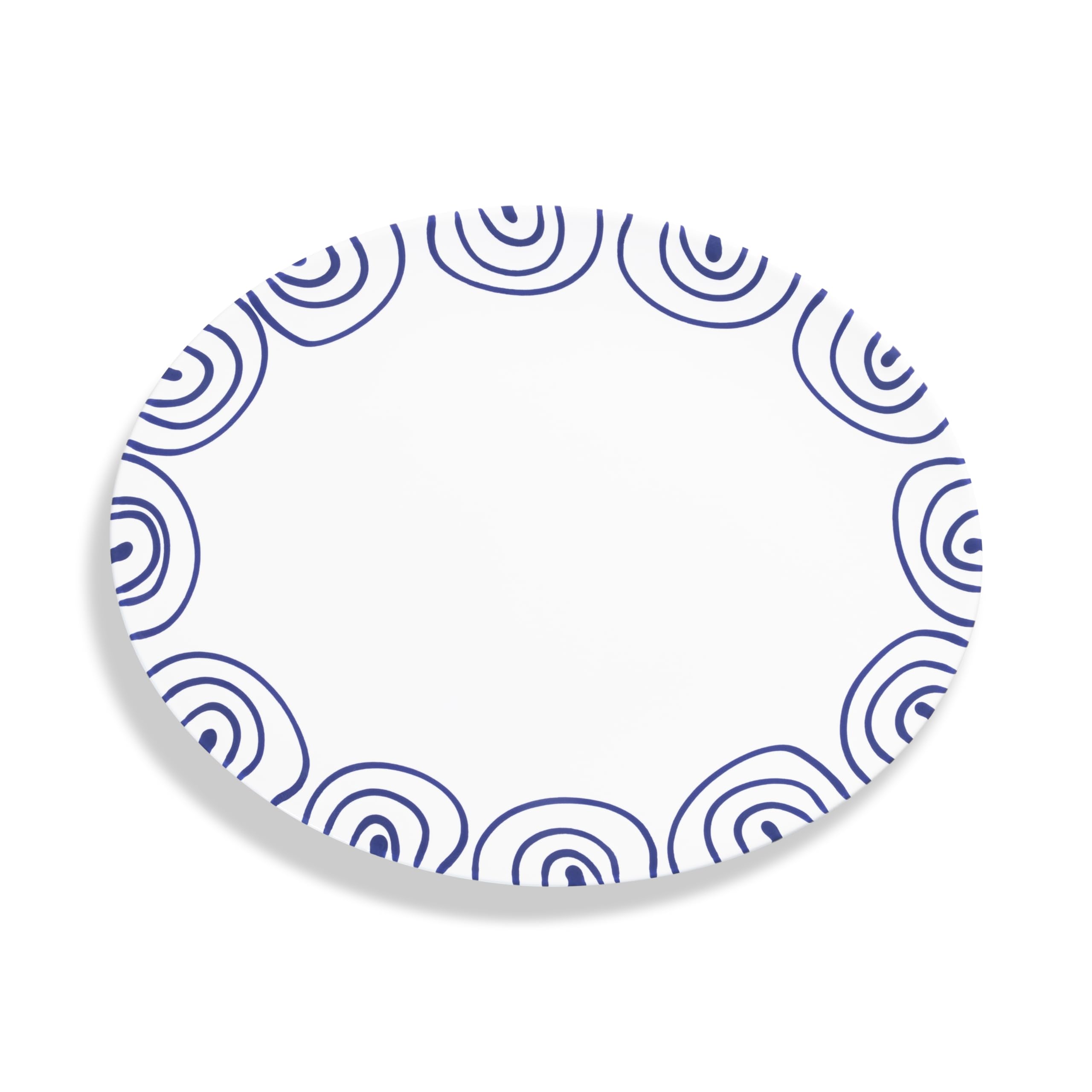 gmundner-keramik-dunkelblaugeflammt-platte-oval-33x26-cm image 2