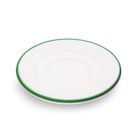 gmundner-keramik-unterteller-espresso-gourmet-11-cm-gr-ner-rand-handgemacht-in-s image 3
