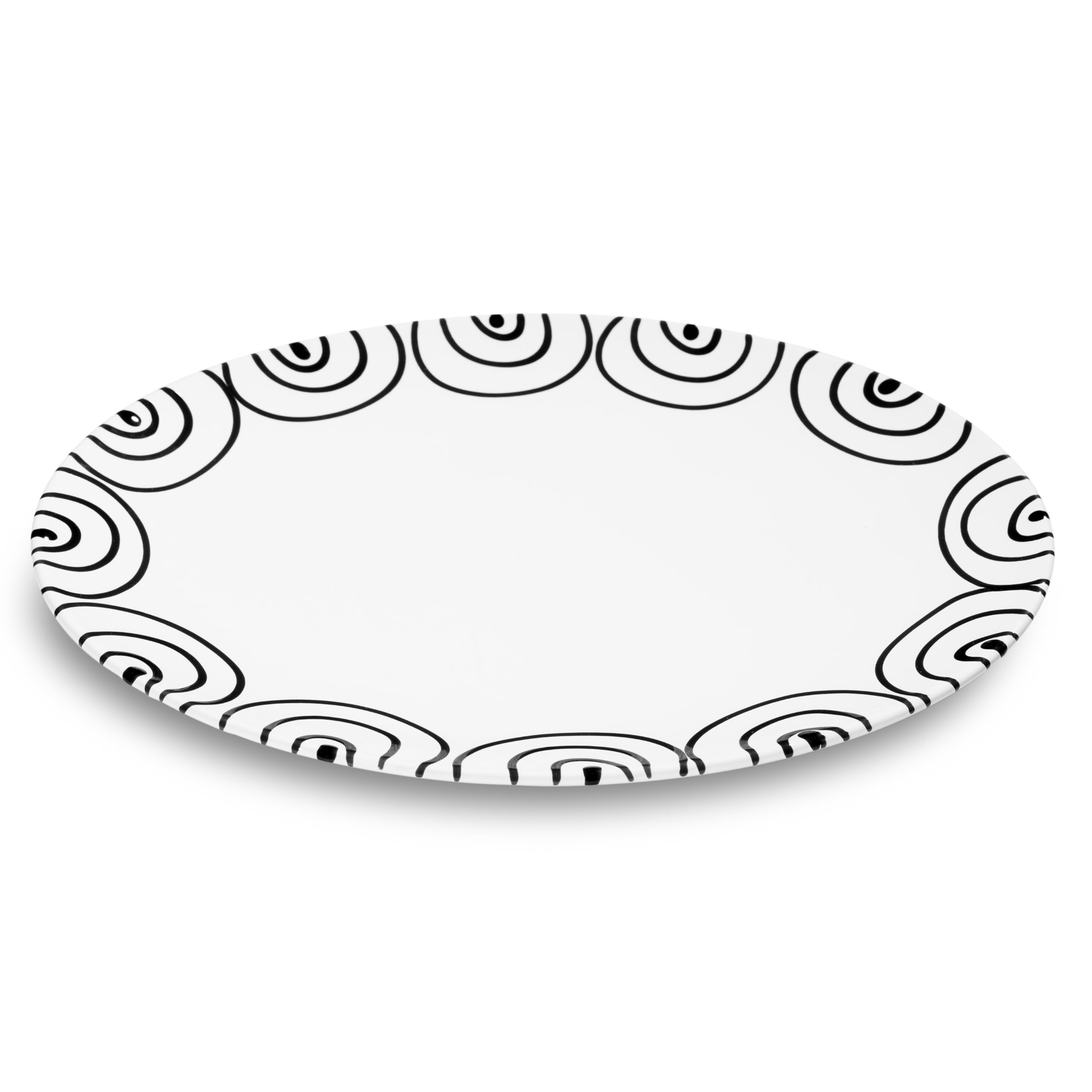 gmundner-keramik-schwarzgeflammt-platte-oval-33x26-cm image 1