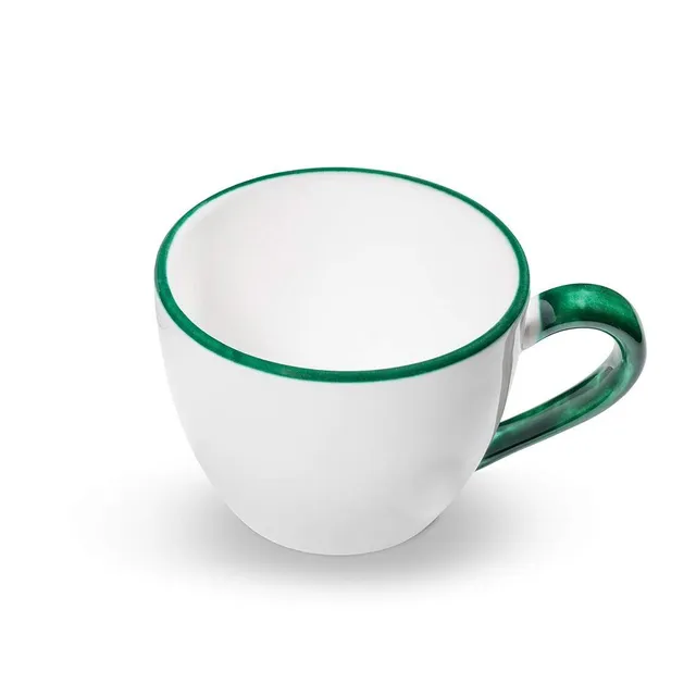 gmundner-keramik-teetasse-maxima-0-4-liter-gr-ner-rand-handgemacht-in-sterreich image 1
