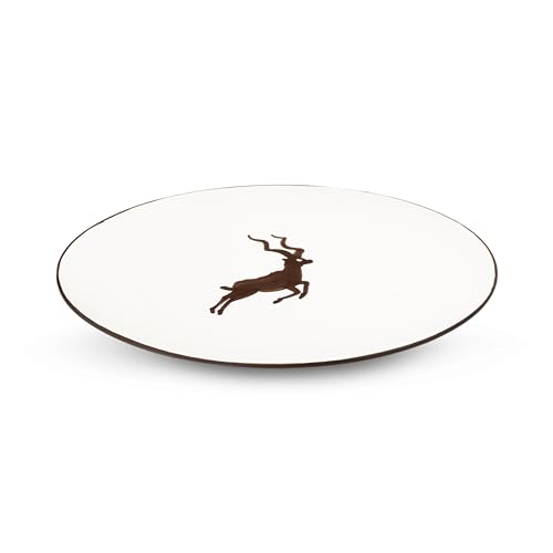 gmundner-keramik-brauner-kudu-platte-oval-33x26-cm-handgemacht-in-sterreich image 4