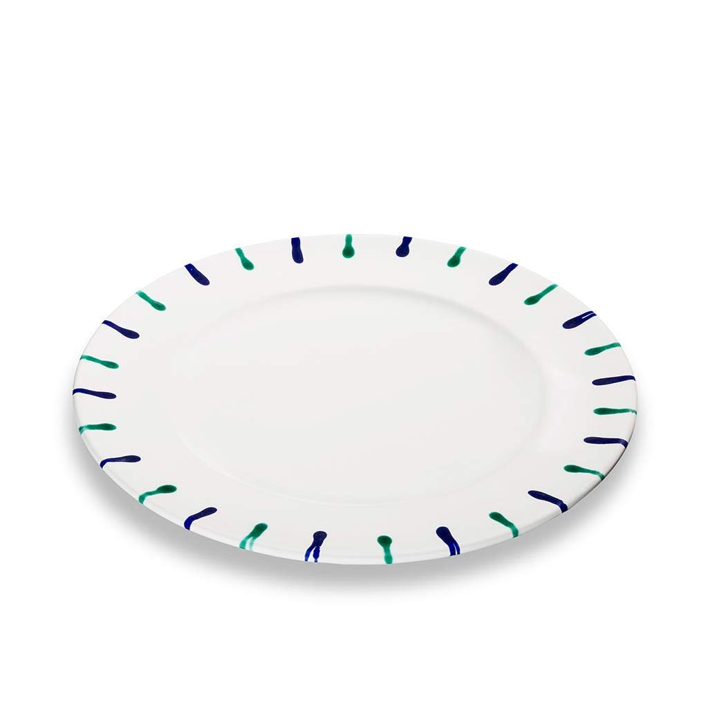 gmundner-keramik-speiseteller-gourmet-29-cm-buntgeflammt-handgemacht-in-sterreic image 3