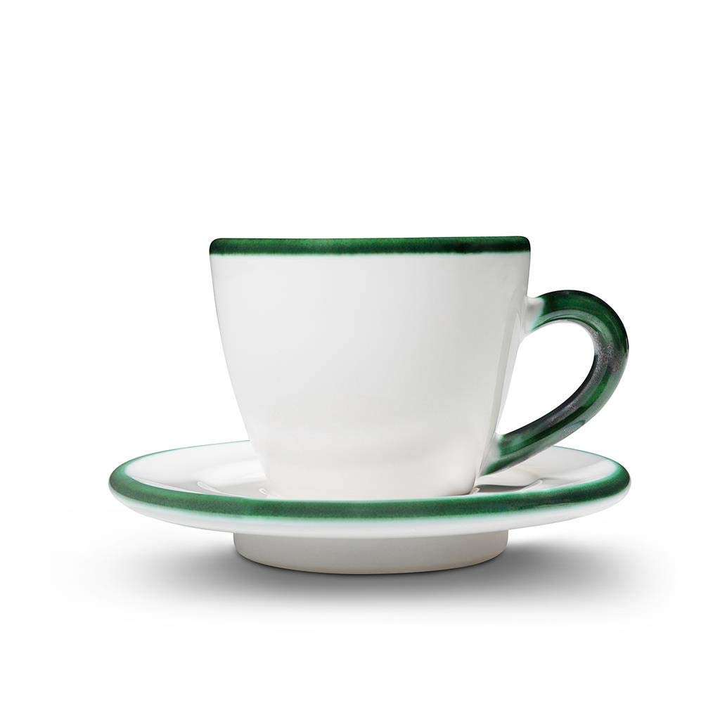 gmundner-keramik-espresso-for-you-gourmet-geschirrset-gr-ner-rand image 2
