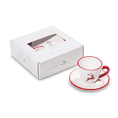 gmundner-keramik-espresso-for-you-gourmet-geschirrset-rubinroter-hirsch image 4