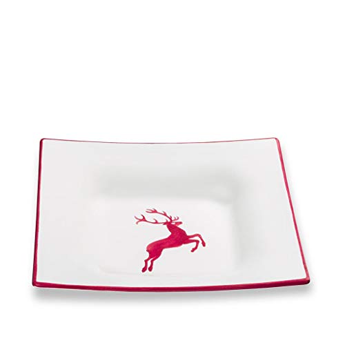gmundner-keramik-suppenteller-20-cm-bordeauxroter-hirsch image 4