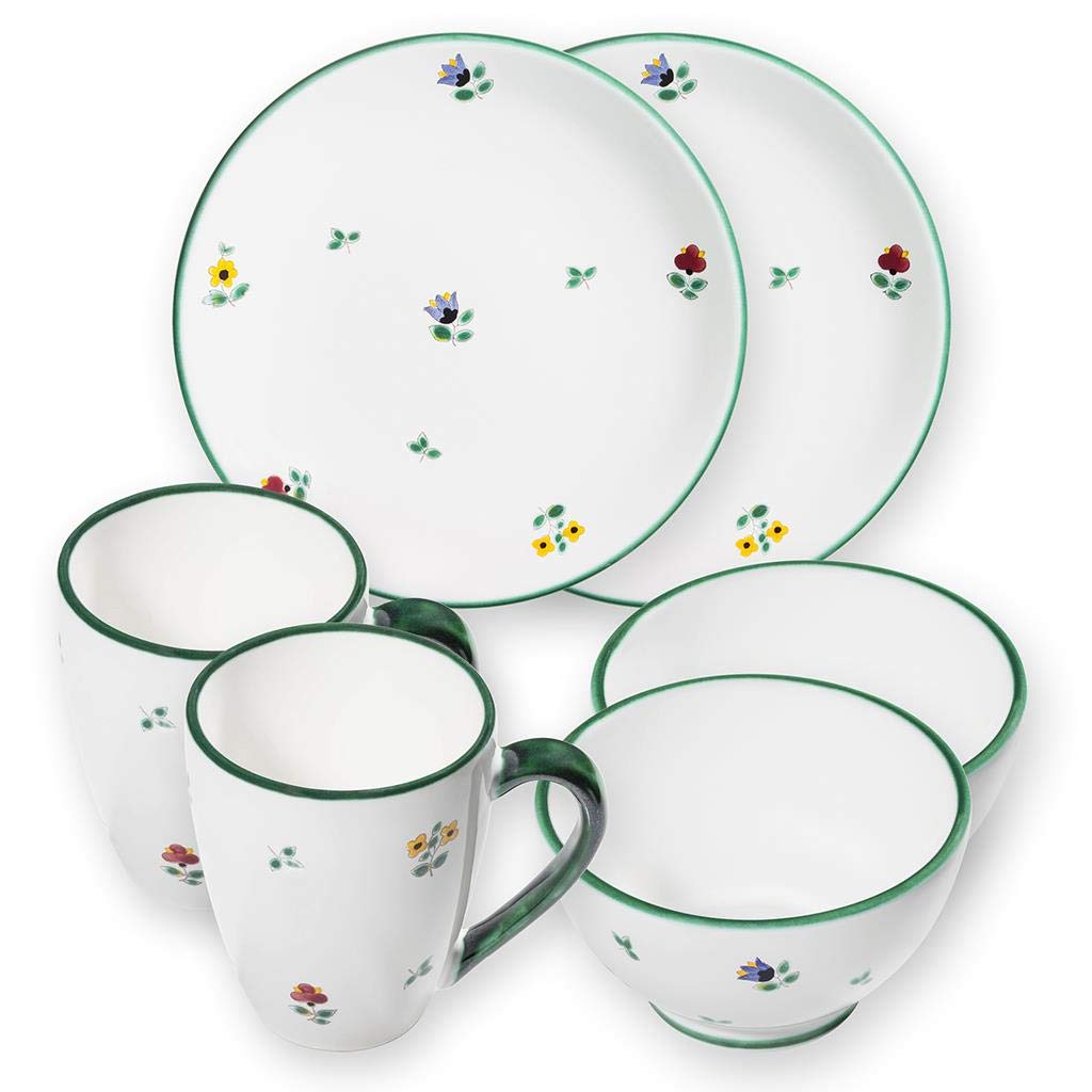 gmundner-keramik-h-ttenfr-hst-ck-cup-geschirrset-6-teilig-f-r-2-personen-streubl image 1