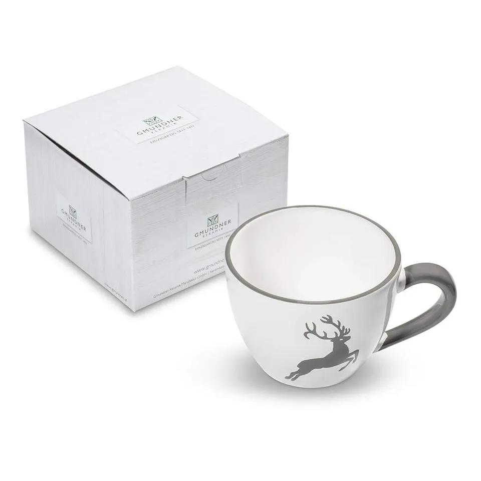 gmundner-keramik-grauer-hirsch-teetasse-maxima-0-4-liter image 1
