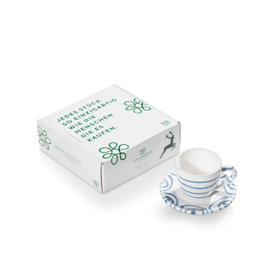 gmundner-keramik-espresso-for-you-gourmet-set-blaugeflammt image 1