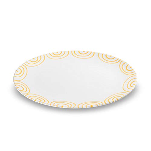 gmundner-keramik-platte-oval-gelbgeflammt-33-x-26-x-2-5-cm-handgemacht-in-sterre image 3
