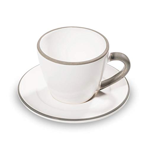 gmundner-keramik-espresso-for-you-gourmet-geschirrset-grauer-rand-2-teilig-espre image 5