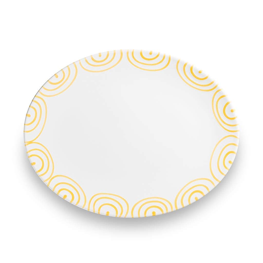 gmundner-keramik-platte-oval-gelbgeflammt-33-x-26-x-2-5-cm-handgemacht-in-sterre image 2