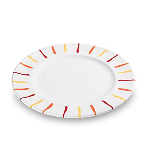 gmundner-keramik-dessertteller-gourmet-buntgeflammt-22-cm image 8