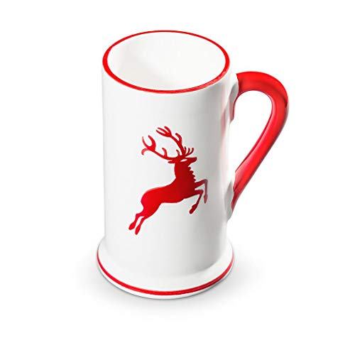 gmundner-keramik-bierkrug-0-3-liter-rubinroter-hirsch-handgemacht-in-sterreich image 4