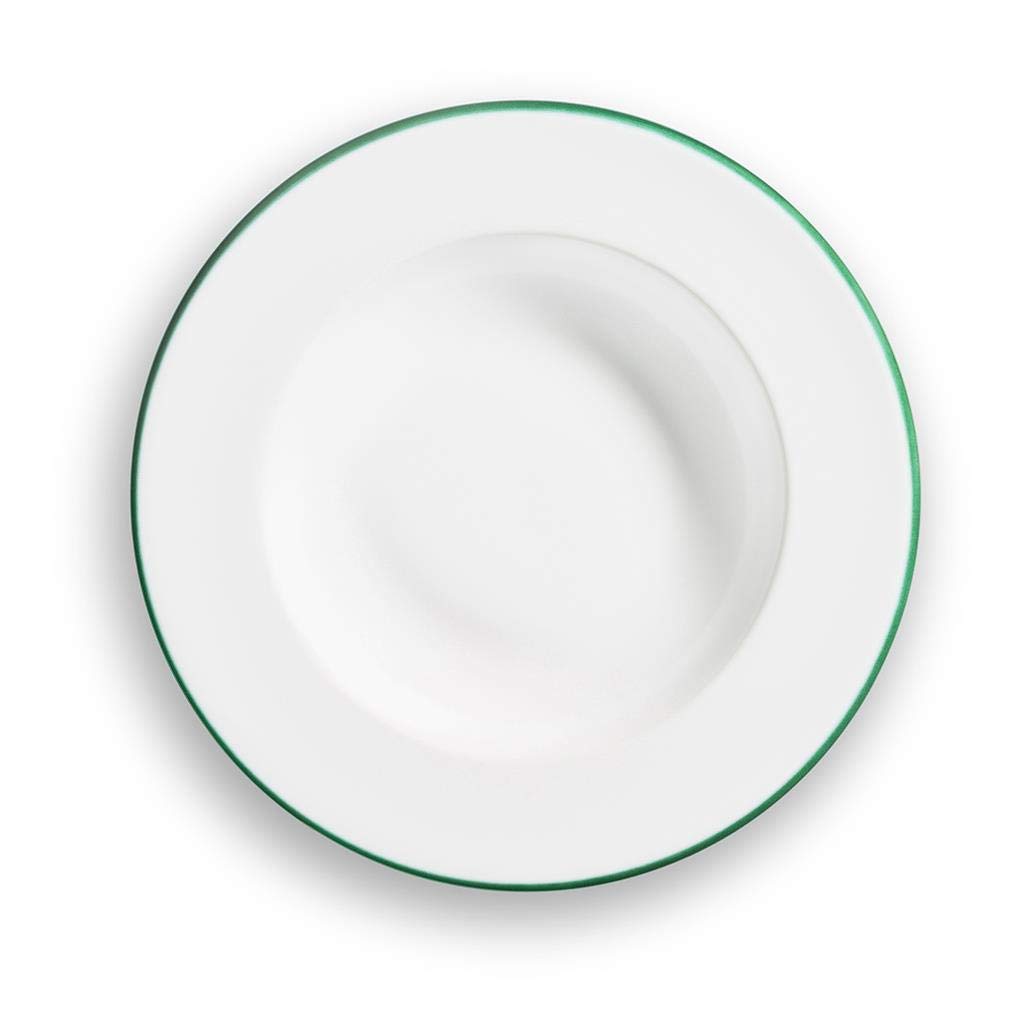 gmundner-keramik-suppenteller-gourmet-24-cm-dekor-gr-ner-rand-handgemacht-in-ste image 2