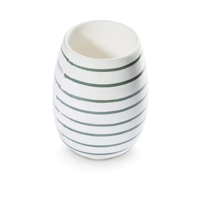 gmundner-keramik-vase-15-cm-graugeflammt image 1