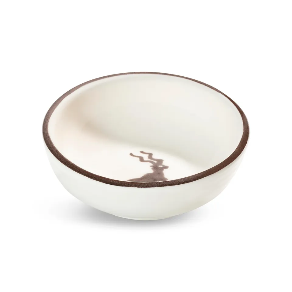 gmundner-keramik-dip-sch-lchen-9-cm-brauner-kudu-afrika-serie-handgemacht-in-ste image 1