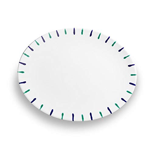 gmundner-keramik-platte-oval-traunsee-33-x-26-cm-handgemacht-in-sterreich image 4