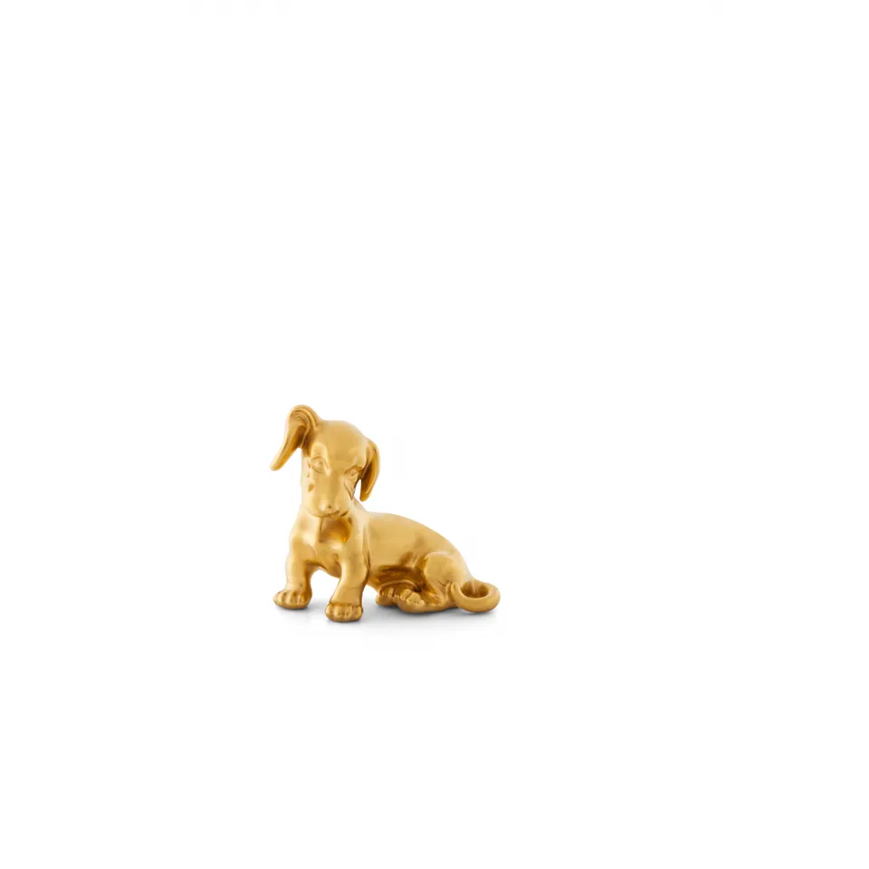 augarten-dackel-welpe-vergoldet-wiener-porzellanfigur-mit-goldbemalung image 1