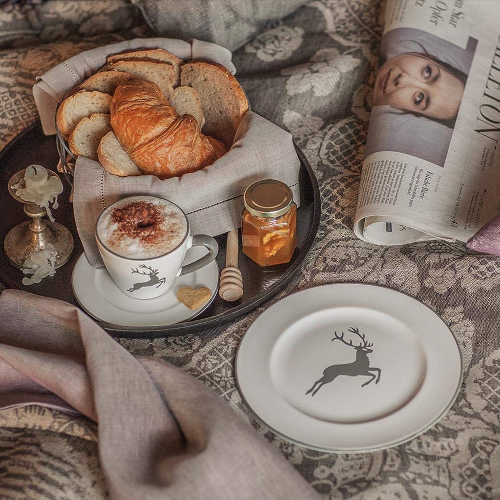 gmundner-keramik-grauer-hirsch-breakfast-for-two-gourmet-geschirrset-6-teilig image 3