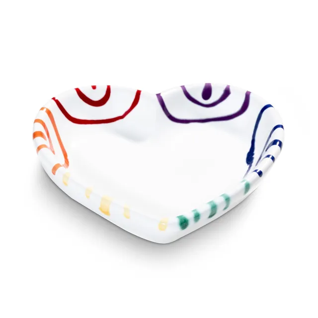 gmundner-keramik-herzschale-10-cm-regenbogen image 1