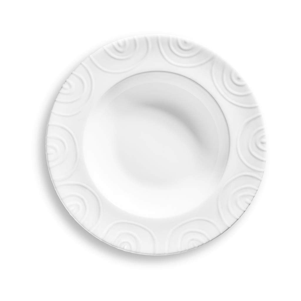 gmundner-keramik-suppenteller-gourmet-wei-geflammt-24-cm image 2