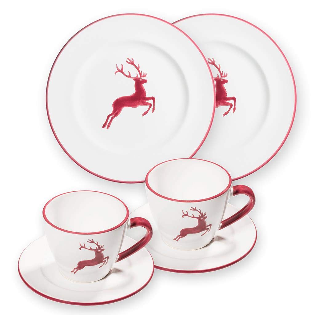 gmundner-keramik-fr-hst-cksgeschirr-set-breakfast-for-two-gourmet-bordeauxroter- image 1