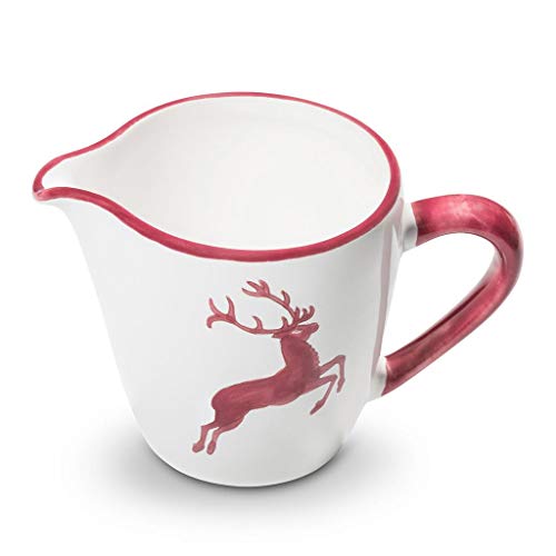 gmundner-keramik-milchgie-er-gourmet-0-2-liter-dekor-bordeauxroter-hirsch-handge image 4