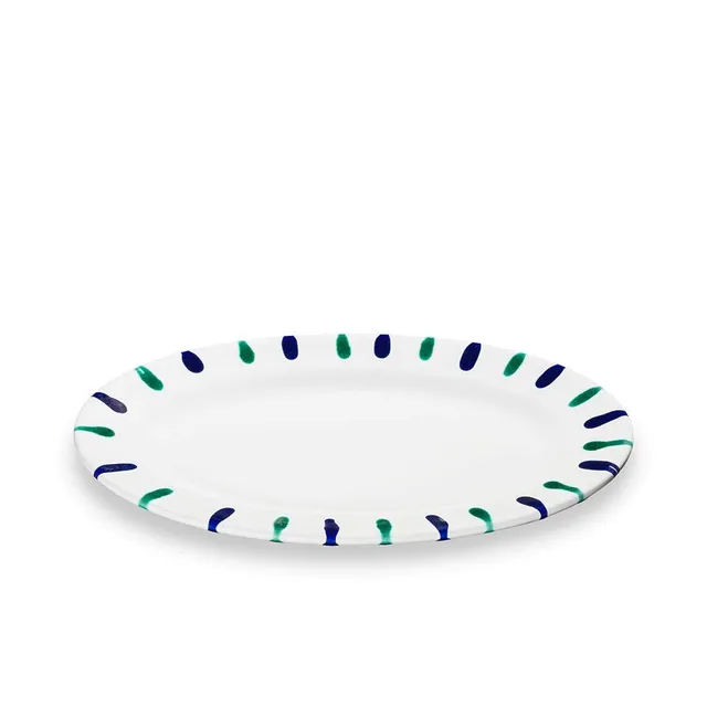 gmundner-keramik-platte-oval-21-x-14-x-2-1-cm-traunsee-handgemacht-in-sterreich image 1