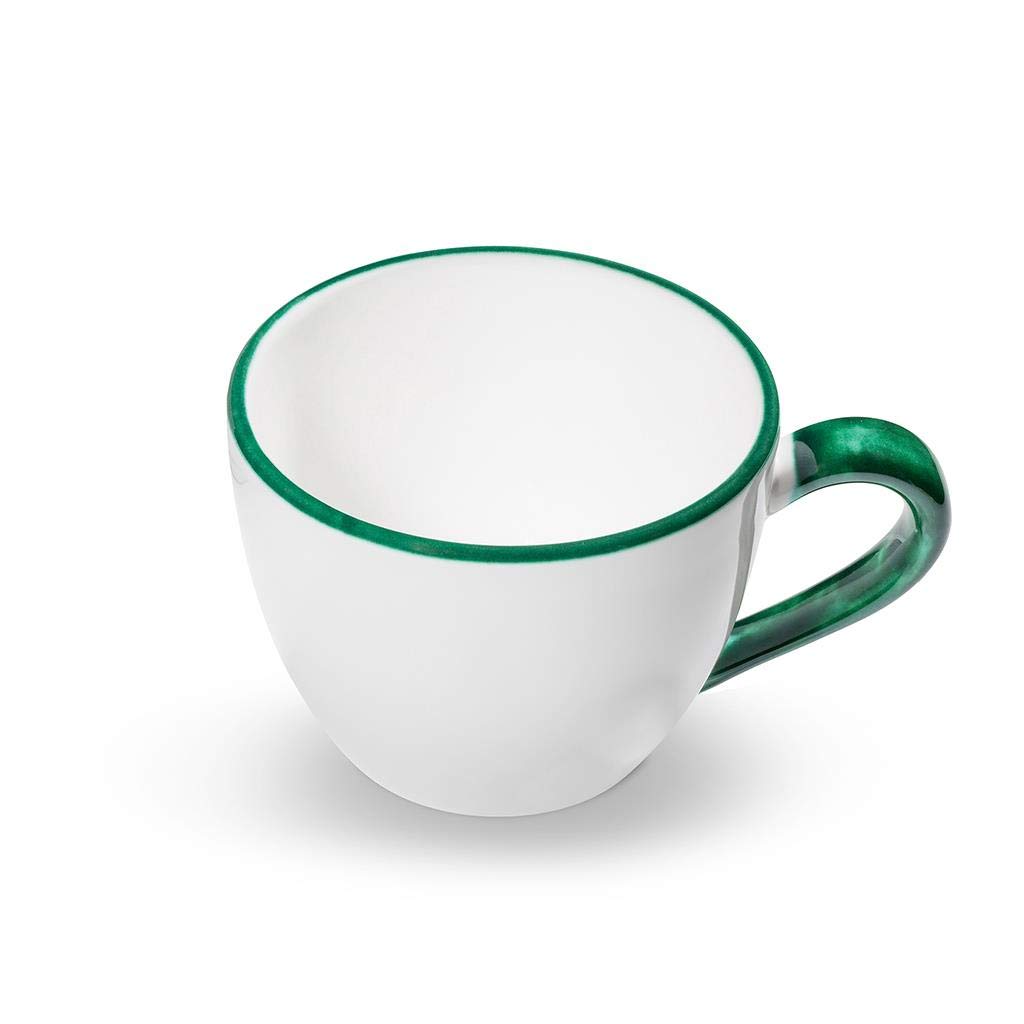 gmundner-keramik-teetasse-maxima-0-4-liter-gr-ner-rand-handgemacht-in-sterreich image 1