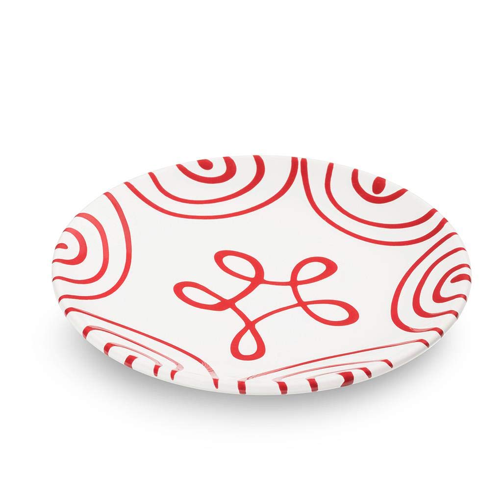 gmundner-keramik-unterteller-15-cm-gelbgeflammt-f-r-kaffeetasse-cup-handgemachte image 4