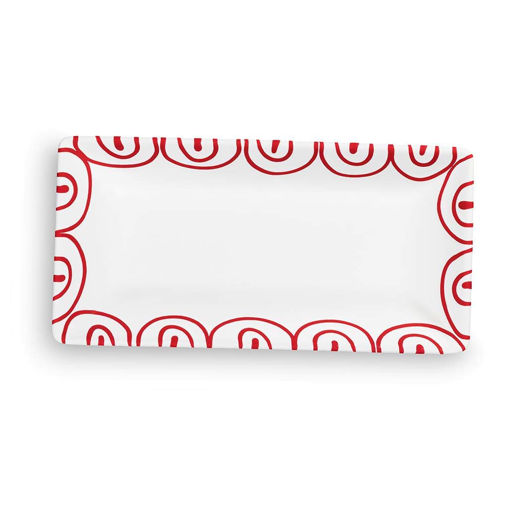 gmundner-keramik-snackschale-22-x-11-x-2-7-cm-rotgeflammt image 2