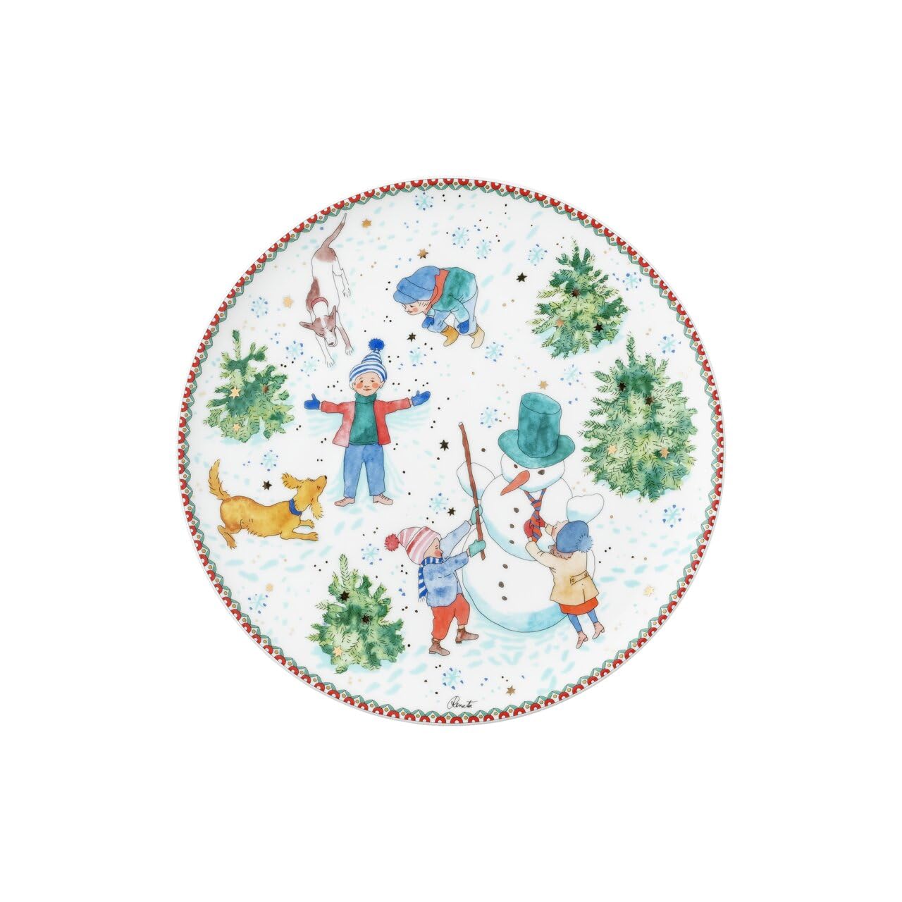 hutschenreuther-sammelkollektion-2025-weihnachtsspiele-teller-flach-22-cm image 2