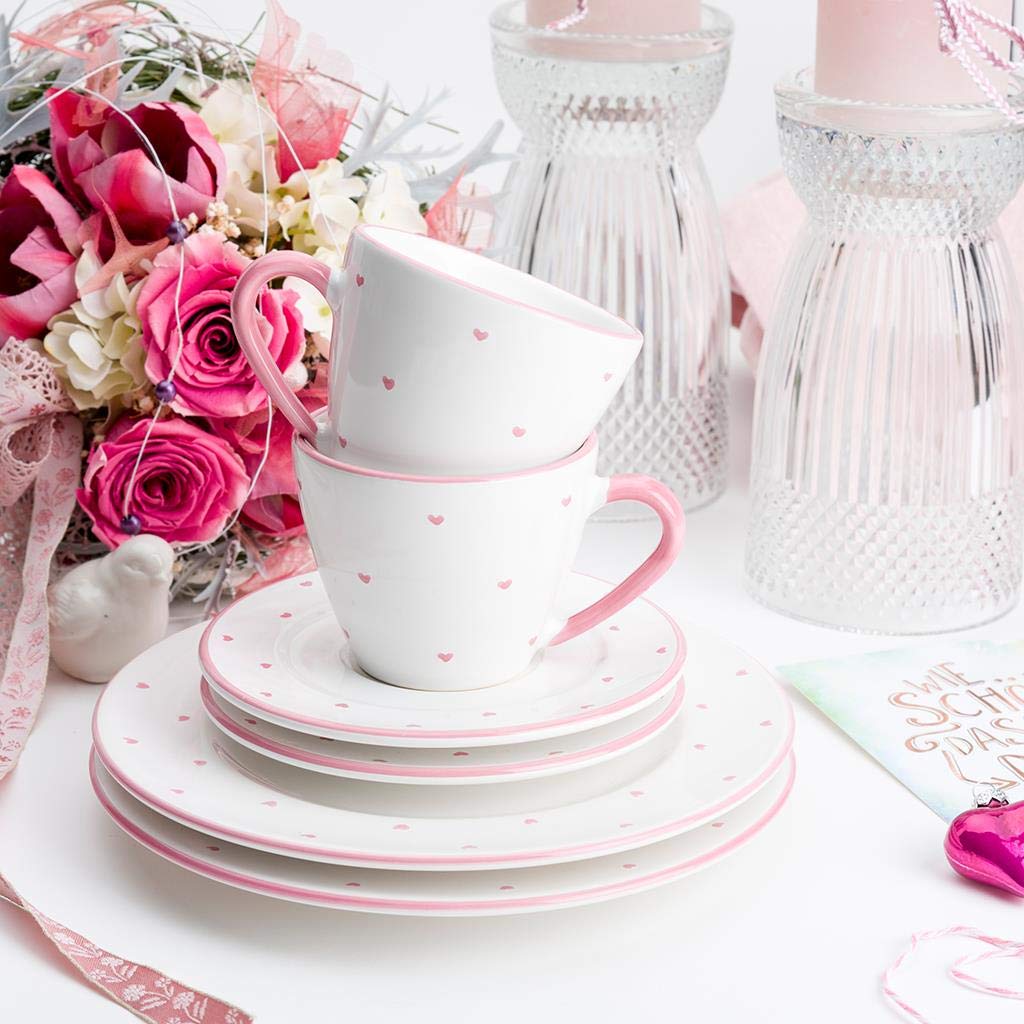 gmundner-keramik-herzerl-rosa-dessertteller-gourmet-22-cm image 5