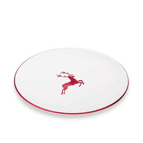 gmundner-keramik-bordeauxroter-hirsch-speiseteller-28-cm image 6