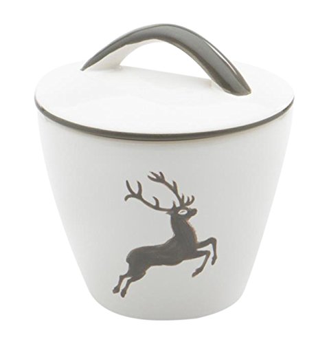 gmundner-keramik-grauer-hirsch-zuckerdose-gourmet-9-cm image 7