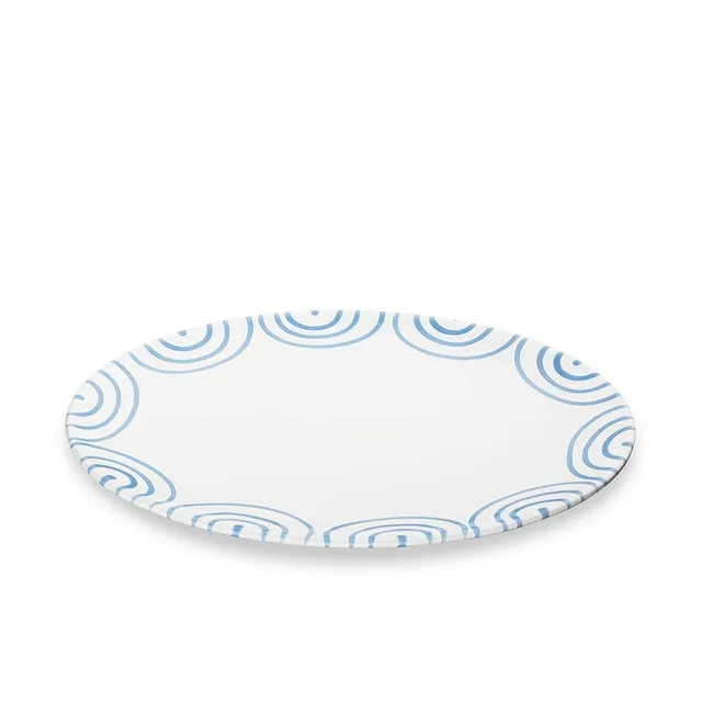 gmundner-keramik-platte-oval-28-x-21-x-2-3-cm-blaugeflammt-handgemacht-in-sterre image 1