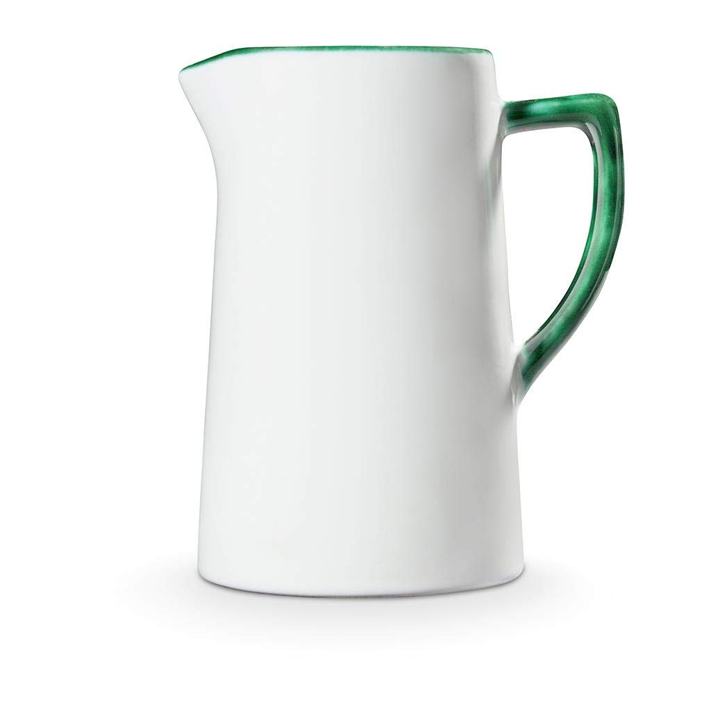 gmundner-keramik-wasserkrug-gr-ner-rand-0-7-liter-handgemacht-in-sterreich image 2