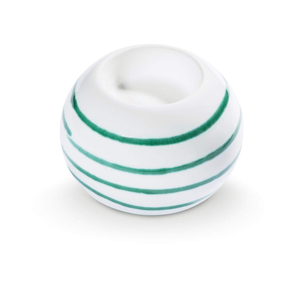 gmundner-keramik-gr-ngeflammt-kugel-leuchter-f-r-1-teelicht-8-5-cm image 1