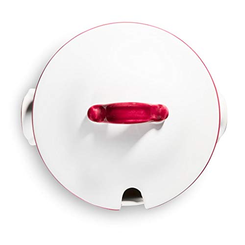 gmundner-keramik-suppentopf-glatt-2-liter-bordeauxroter-hirsch-handgefertigte-ke image 6