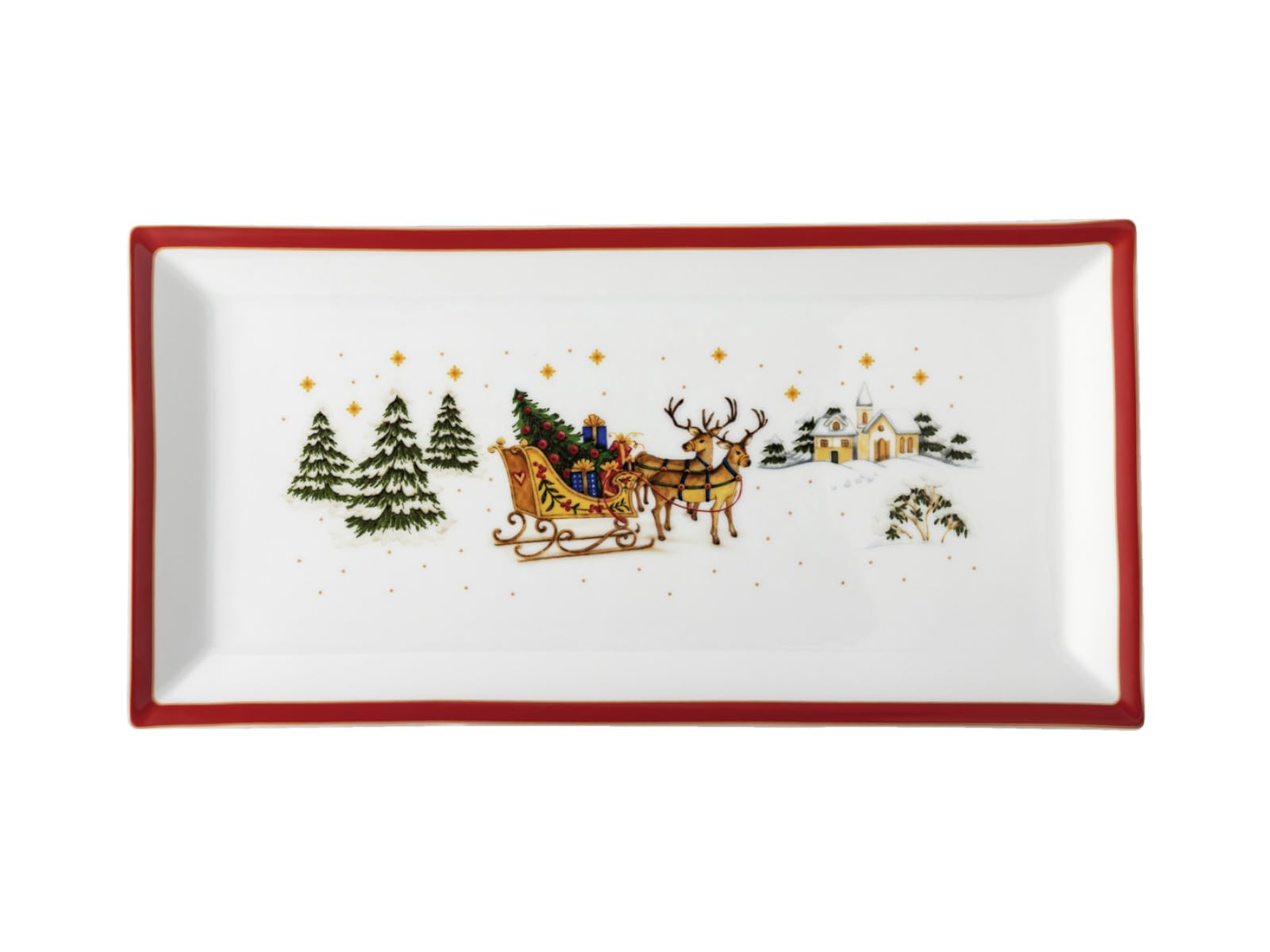 hutschenreuther-happy-wintertime-platte-eckig-36-x-18-cm image 1
