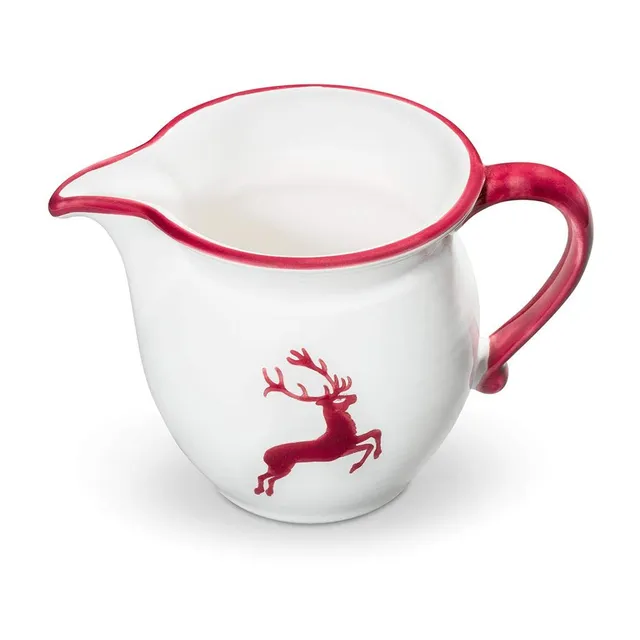 gmundner-keramik-milchgie-er-glatt-0-5-liter-bordeauxroter-hirsch image 1